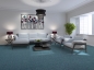 Preview: Lano Living Colours 3 Lounge Stahlblau 781 Teppichboden Raumbild